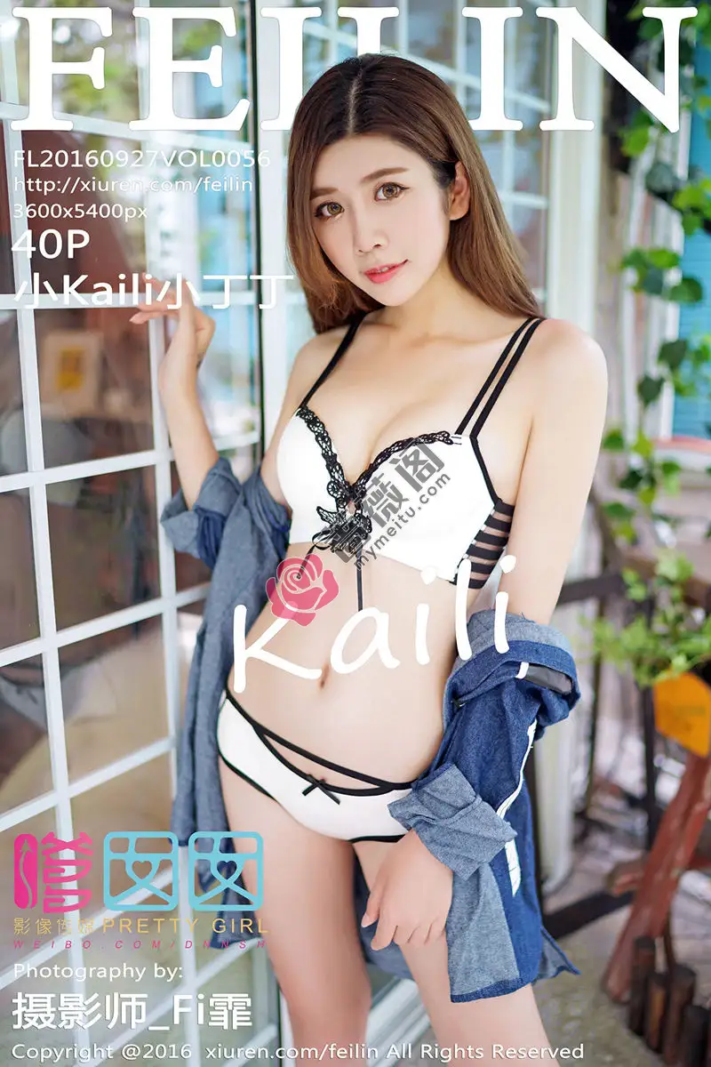 [FeiLin嗲囡囡] Vol.056 嫩模小Kaili小丁丁居家私房性感内衣秀完美丰乳写真 - 蔷薇阁-蔷薇阁