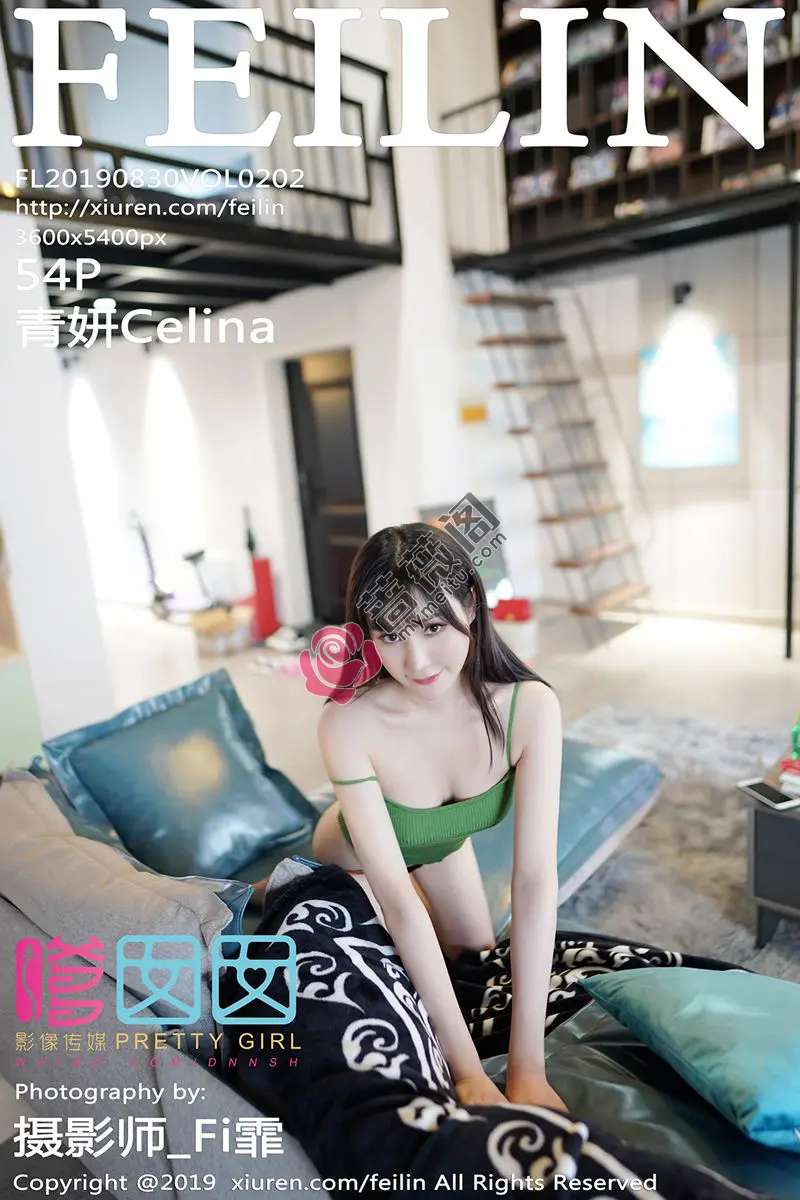 [FeiLin嗲囡囡] Vol.202 新人嫩模青妍Celina居家私房透视薄纱内衣撩人诱惑写真-蔷薇阁