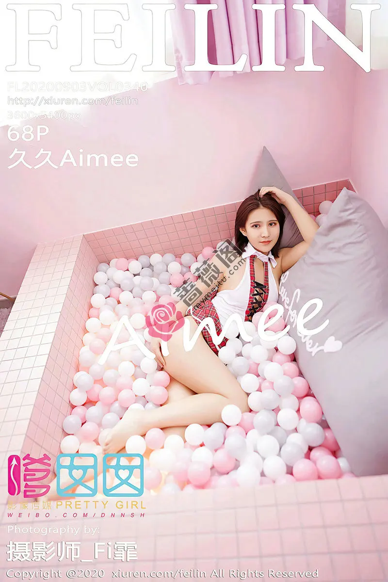 [FeiLin嗲囡囡] Vol.340 嫩模久久Aimee波波池清纯校服+透视空乘制服秀火辣身材诱惑写真 - 蔷薇阁-蔷薇阁