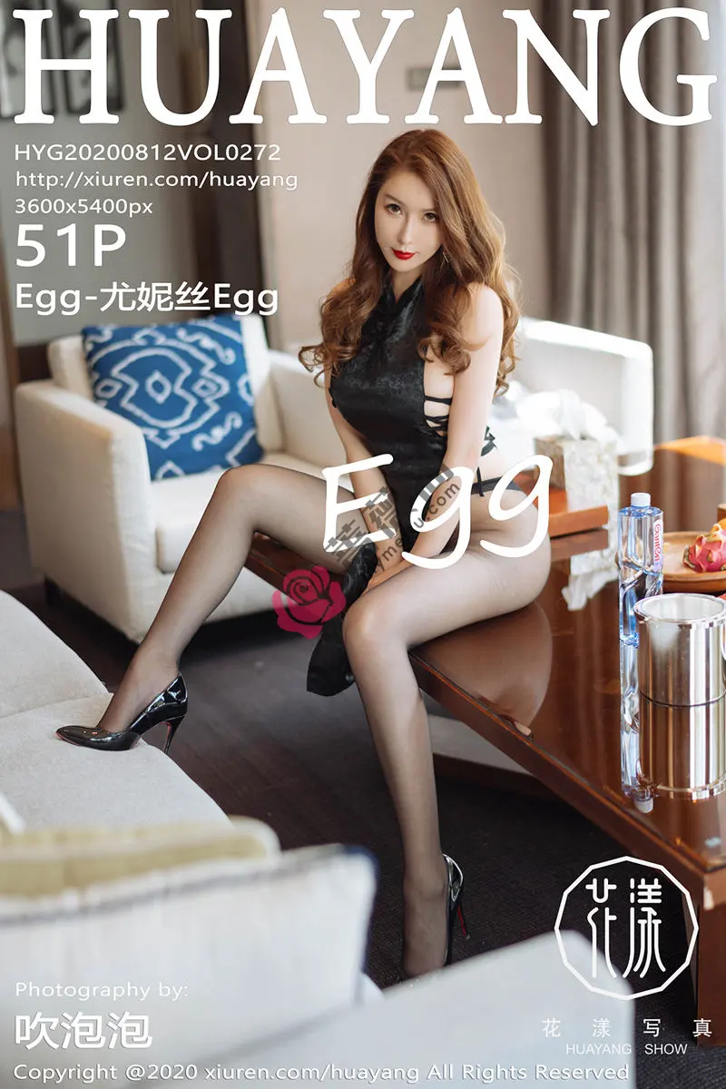 [HuaYang花漾] Vol.272 女神Egg-尤妮丝三亚旅拍性感高开旗袍秀黑丝裤袜极致诱惑写真-蔷薇阁