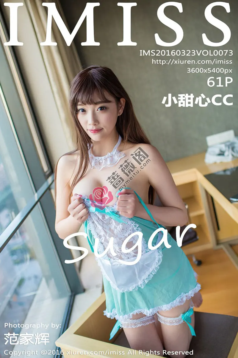 [IMiss爱蜜社] Vol.073 嫩模Sugar小甜心CC空姐制服灰色吊带丝袜完美诱惑写真-蔷薇阁