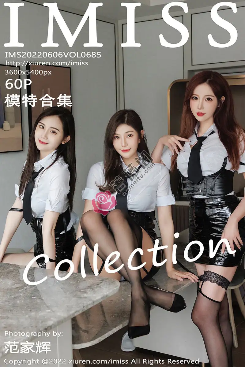 [IMiss爱蜜社] Vol.685 女神Lavinia＆LindaLinda＆Sisy性感白衬衫配黑短裙迷人诱惑写真-蔷薇阁