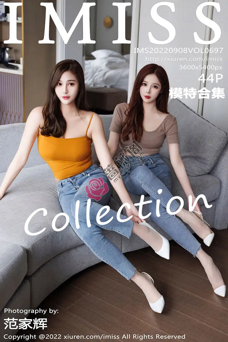 [IMiss爱蜜社] Vol.697 模特合集女神Lavinia＆LindaLinda脱牛仔裤露性感内衣诱惑写真-蔷薇阁