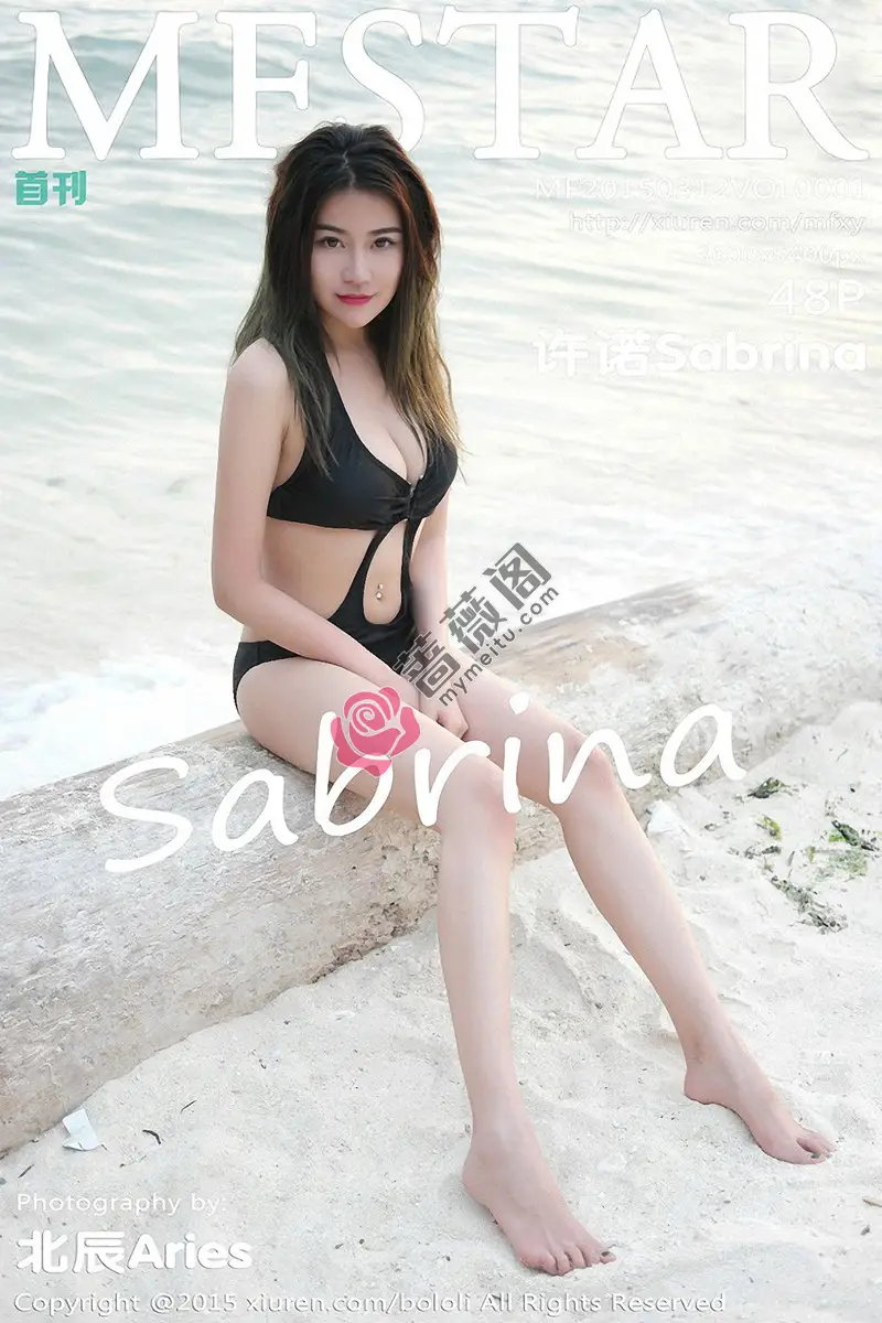 [MFStar模范学院] Vol.001 嫩模许诺Sabrina薄荷岛旅拍海边性感比基尼写真-蔷薇阁