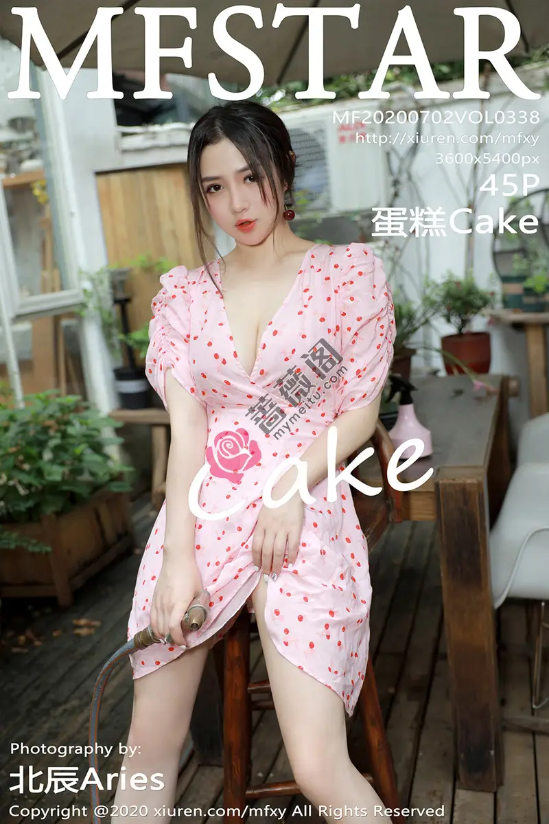 [MFStar模范学院] Vol.338 嫩模蛋糕Cake大理旅拍小碎花裙半脱露性感内衣诱惑写真-蔷薇阁