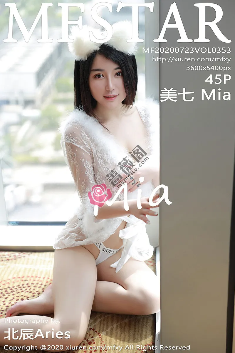 [MFStar模范学院] Vol.353 嫩模美七Mia私房猫耳制服露傲人豪乳遮点极致诱惑写真-蔷薇阁