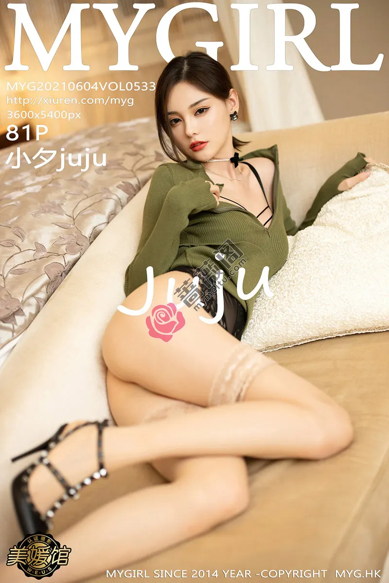 [MyGirl美媛馆] Vol.533 嫩模小夕juju私房精致镂空内衣配蕾丝袜秀完美身材诱惑写真-蔷薇阁