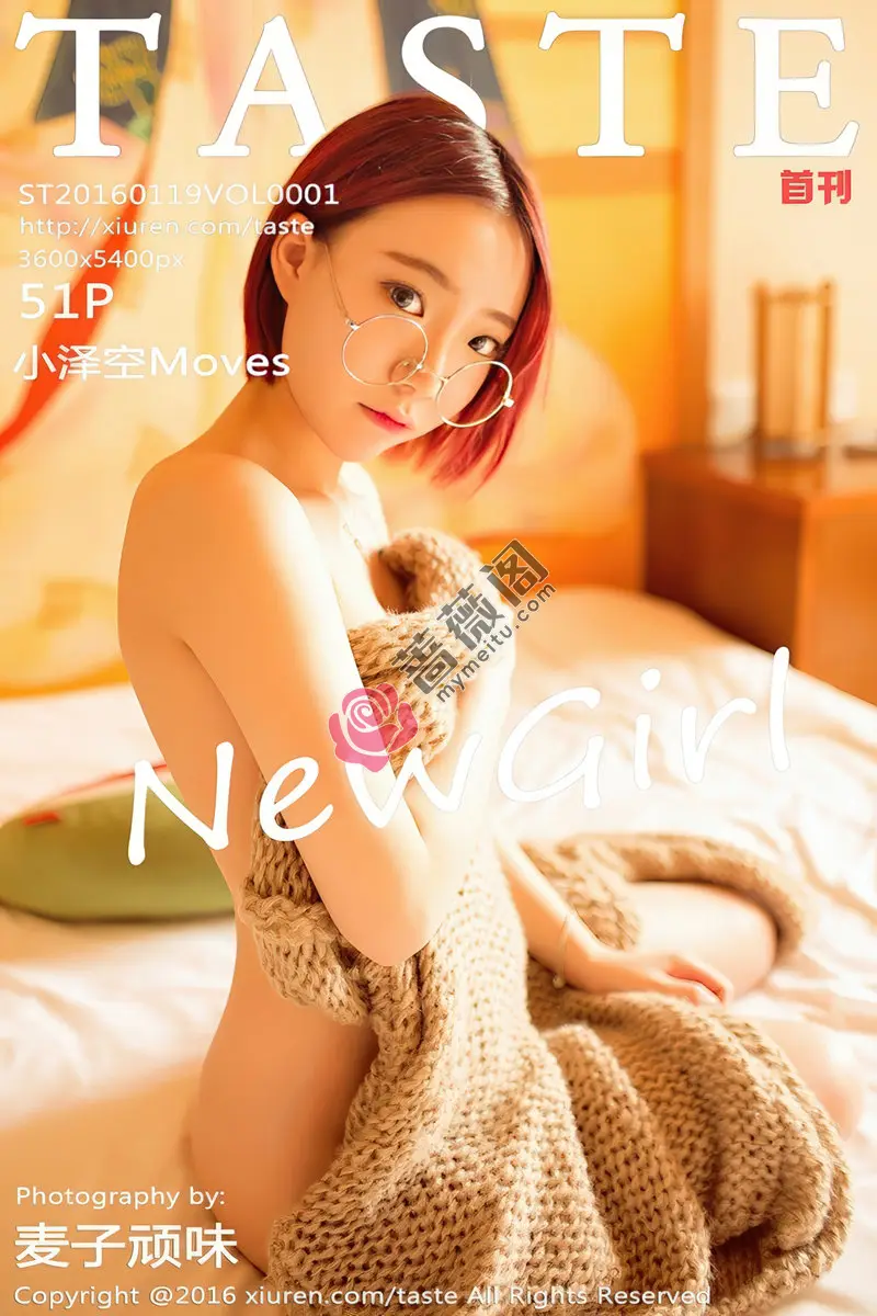 [Taste顽味生活] Vol.001 嫩模小泽空Moves居家私房半露美胸性感美背迷人写真-蔷薇阁