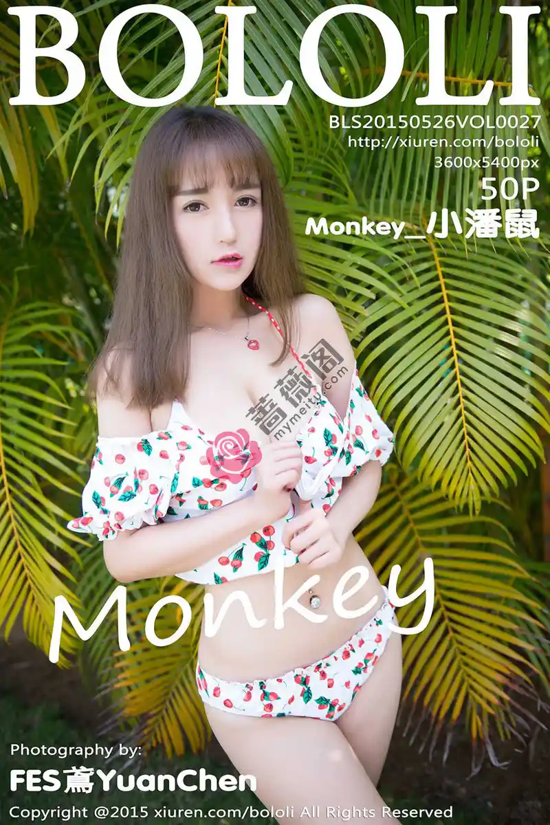 [BoLoli波萝社] Vol.027 嫩模Monkey_小潘鼠三亚旅拍泳池边性感比基尼写真-蔷薇阁