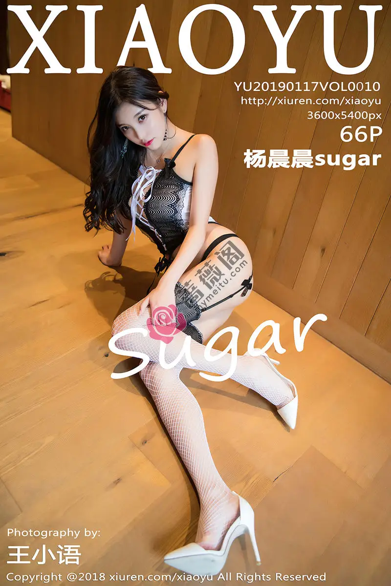 [XiaoYu语画界] VOL.010 女神杨晨晨sugar私房吊带蕾丝袜秀白嫩肌肤撩人诱惑写真-蔷薇阁