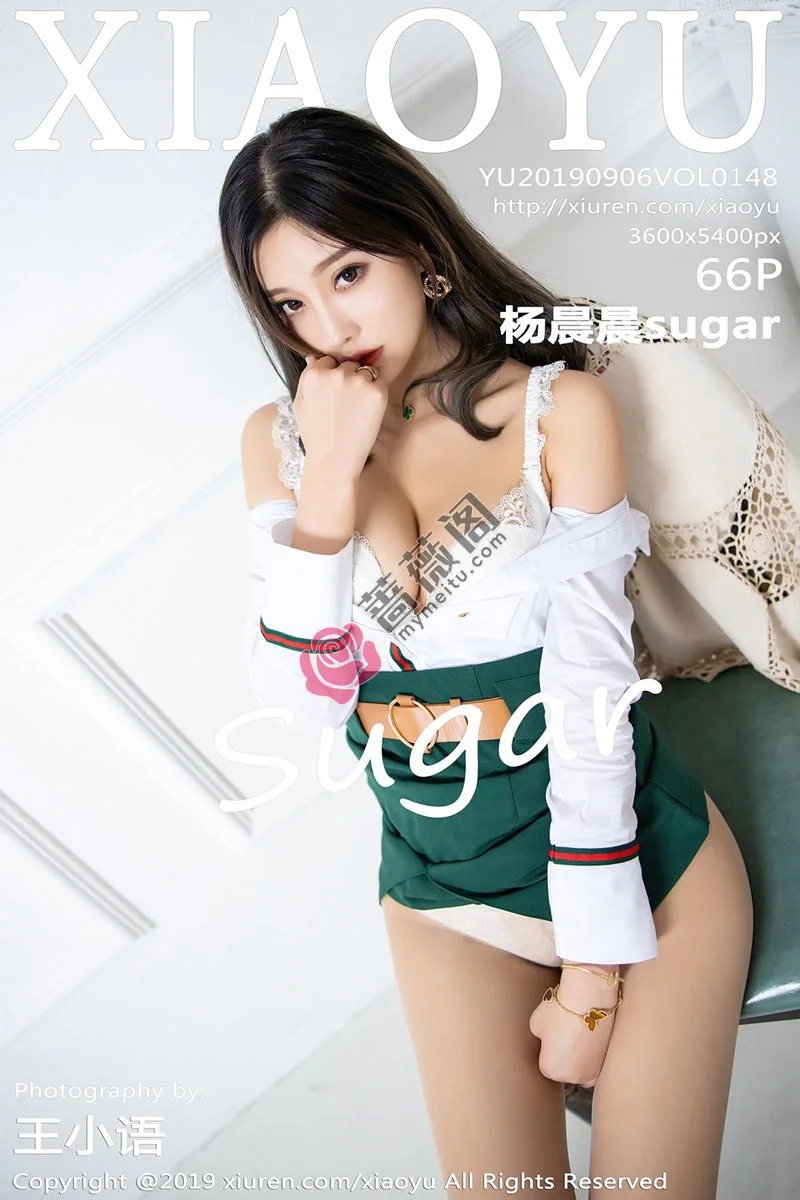 [XiaoYu语画界] VOL.148 女神杨晨晨sugar私房白衬衣半露豪乳超薄肉丝裤袜惹火诱惑写真 - 蔷薇阁-蔷薇阁