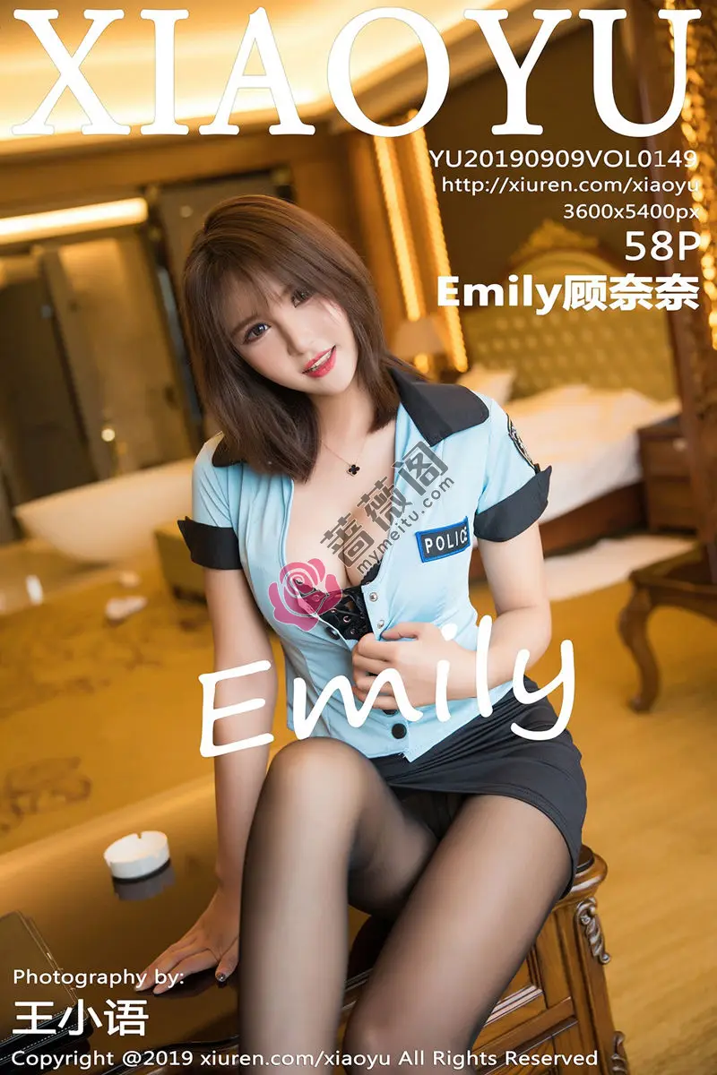 [XiaoYu语画界] VOL.149 女神Emily顾奈奈酱私房警花制服半脱露豪乳销魂诱惑写真-蔷薇阁