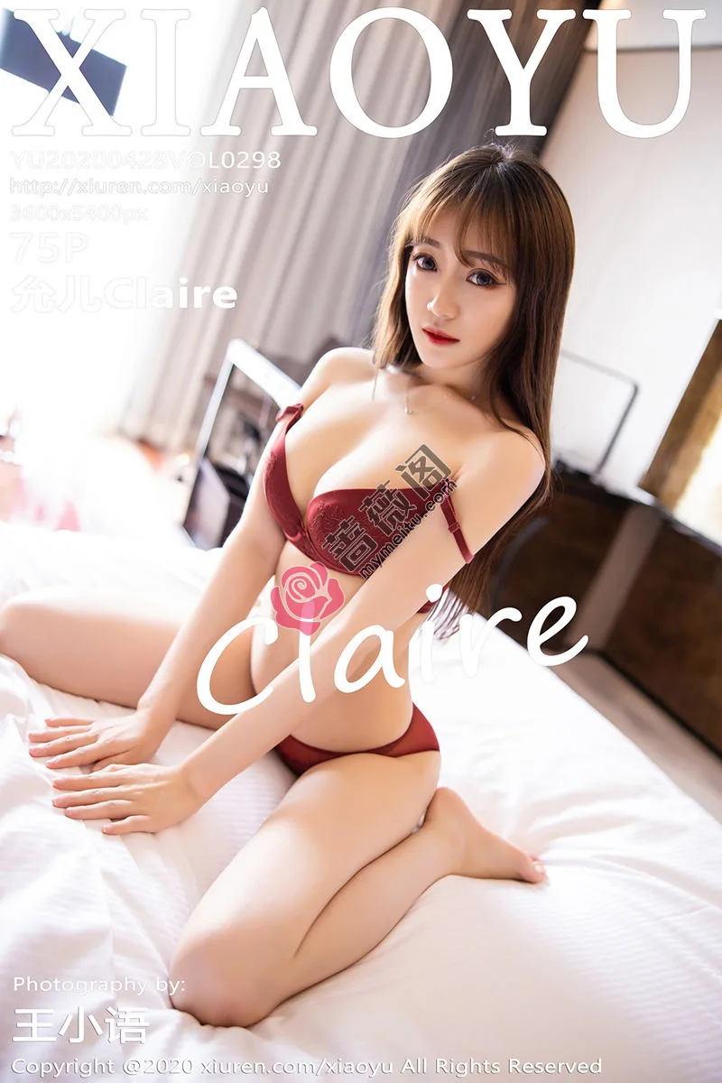[XiaoYu语画界] Vol.298 嫩模允儿Claire私房猩红诱人内衣撩人姿势极致诱惑写真-蔷薇阁
