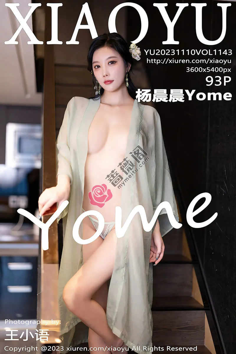 [XiaoYu语画界] Vol.1143 女神杨晨晨性感淡绿薄纱短裙露绿灰色蕾丝情趣服完美诱惑写真-蔷薇阁