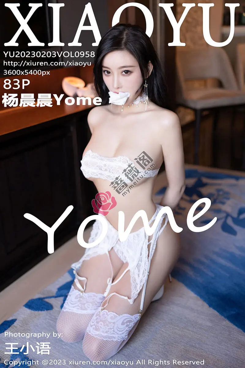 [XiaoYu语画界] Vol.958 女神杨晨晨Yome性感白色蕾丝情趣服饰秀完美绝伦身材诱惑写真-蔷薇阁