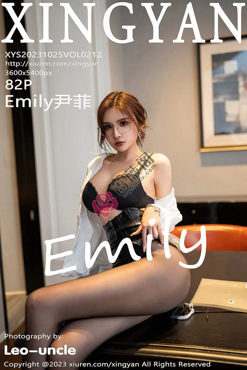 [XingYan星颜社] Vol.212 女神Emily尹菲性感白T配黑短裙露黑色内衣秀完美身材诱惑写真-蔷薇阁