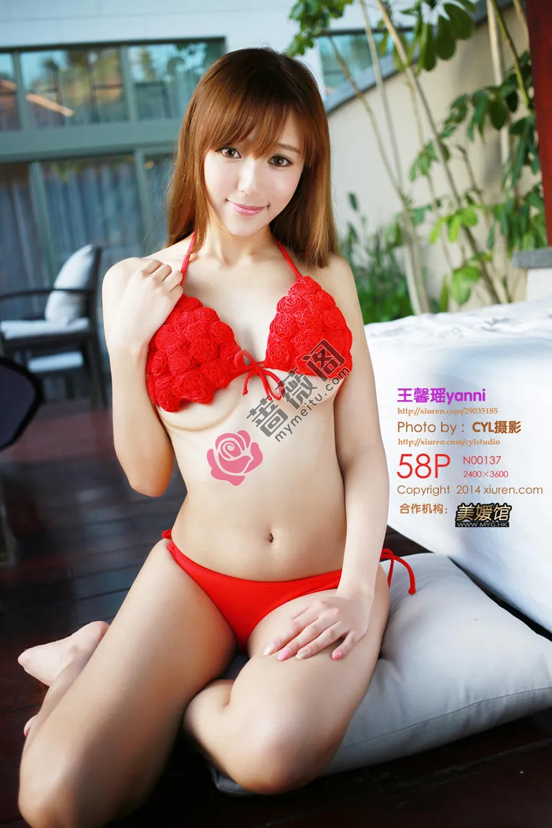 [XiuRen秀人网] No.137 嫩模王馨瑶Yanni三亚旅拍性感内衣系列秀完美身材写真-蔷薇阁