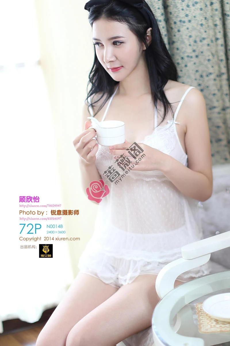 [XiuRen秀人网] No.148 嫩模顾欣怡居家性感女仆装半脱秀白嫩美乳诱惑写真-蔷薇阁