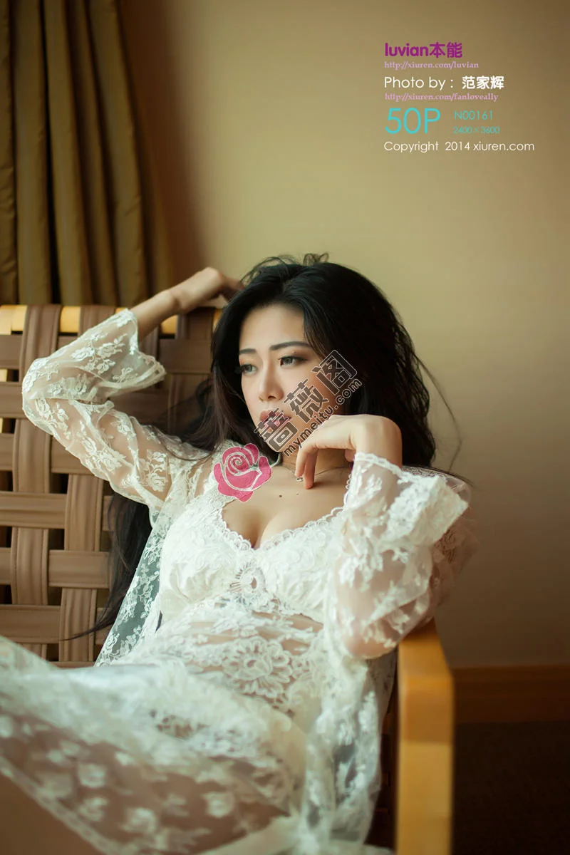 [XiuRen秀人网] No.161 秀人嫩模luvian本能透明白纱性感内衣系列诱惑写真-蔷薇阁