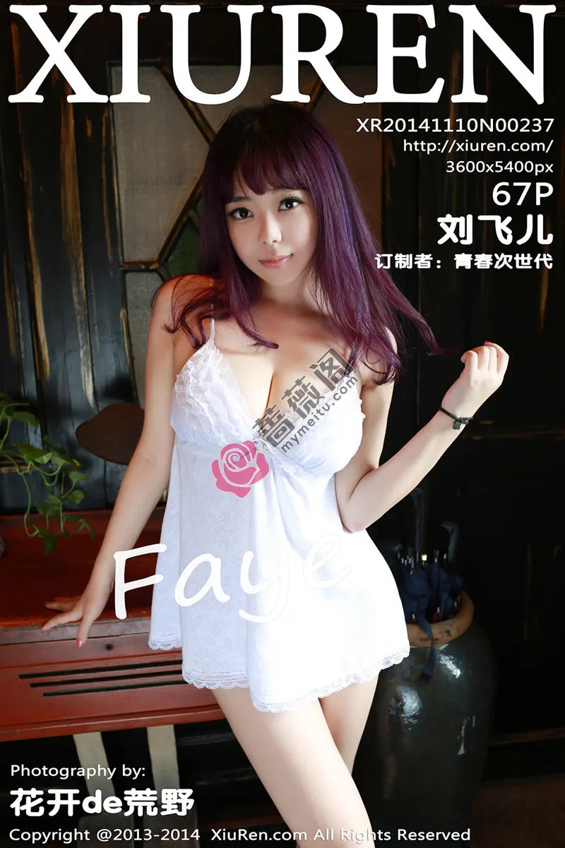[XiuRen秀人网] No.237 内地嫩模刘飞儿Faye私房内衣系列秀丰满美胸诱人写真-蔷薇阁