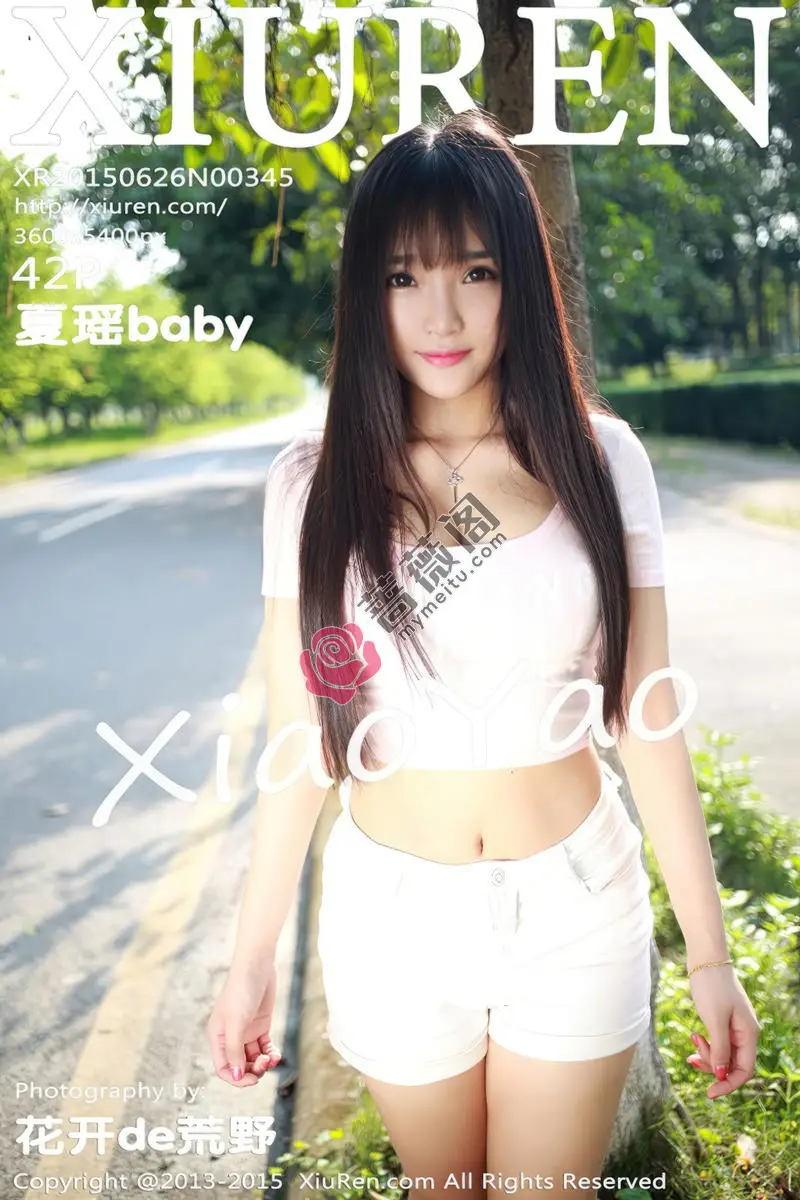 [XiuRen秀人网] No.345 内地嫩模夏瑶baby白色紧身上衣秀完美身材豪乳诱惑写真-蔷薇阁