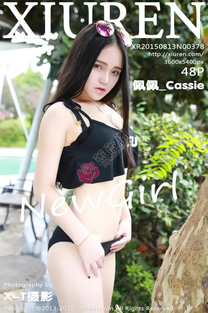 [XiuRen秀人网] No.378 嫩模佩佩_Cassie泳池边性感黑色比基尼秀完美身材写真-蔷薇阁