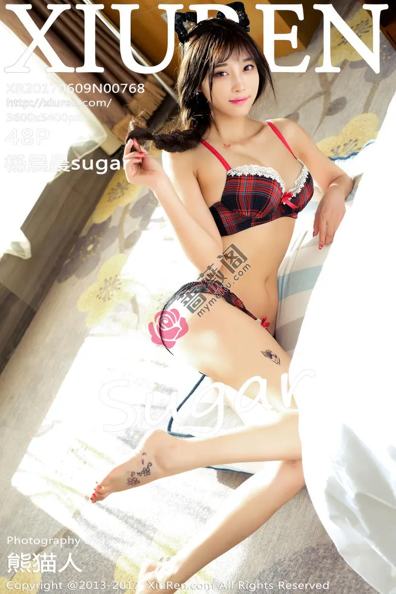[XiuRen秀人网] No.768 大美妞杨晨晨sugar粉色吊带内衣秀完美身材性感酥胸迷人写真 - 蔷薇阁-蔷薇阁