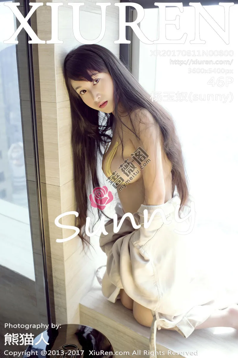 [XiuRen秀人网] No.800 极品豪乳美女杨玉奴金色三点式比基尼秀傲人豪乳诱惑写真-蔷薇阁