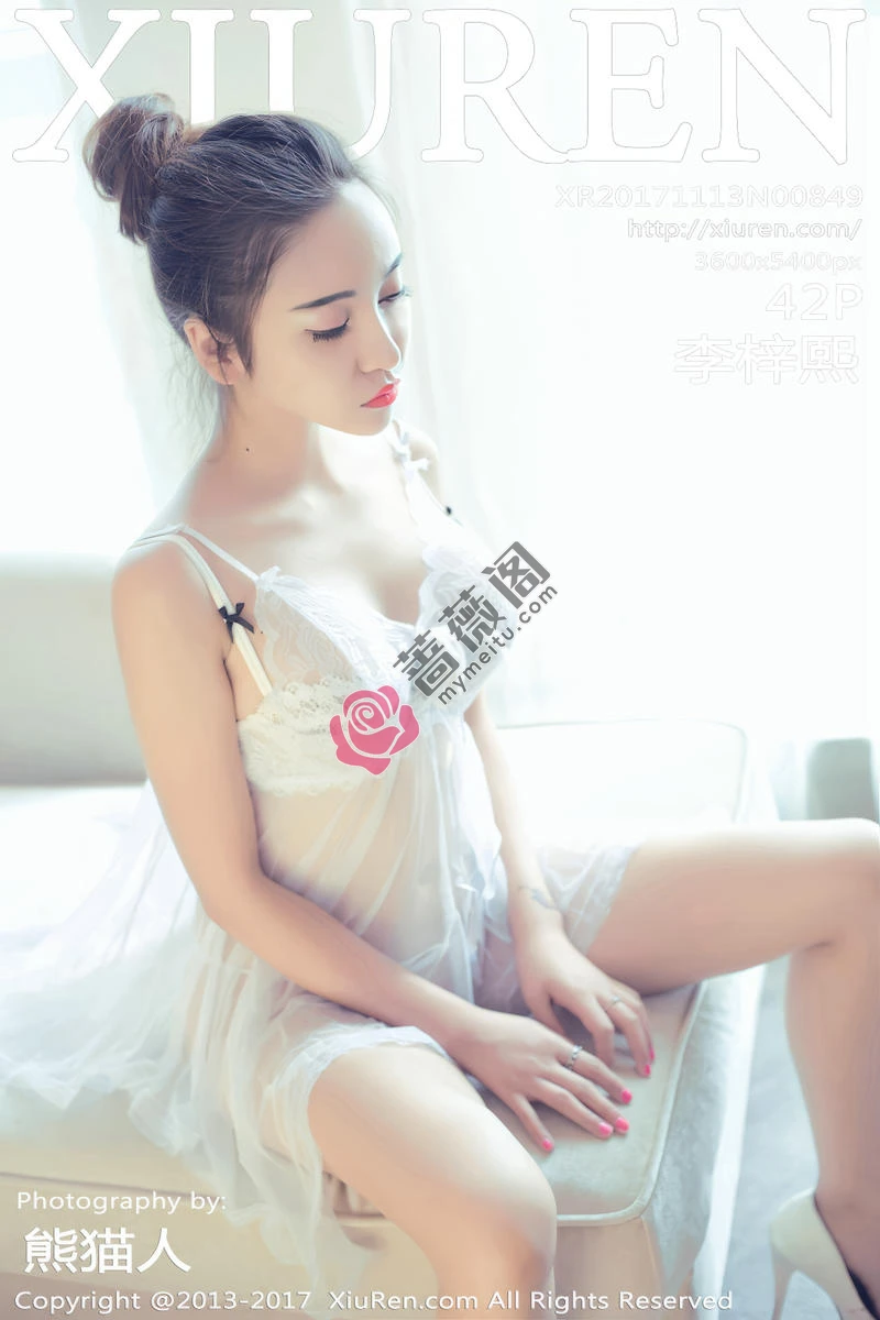 [XiuRen秀人网] No.849 嫩模李梓熙白色蕾丝睡衣+半截死库水爆乳喷血诱惑写真-蔷薇阁