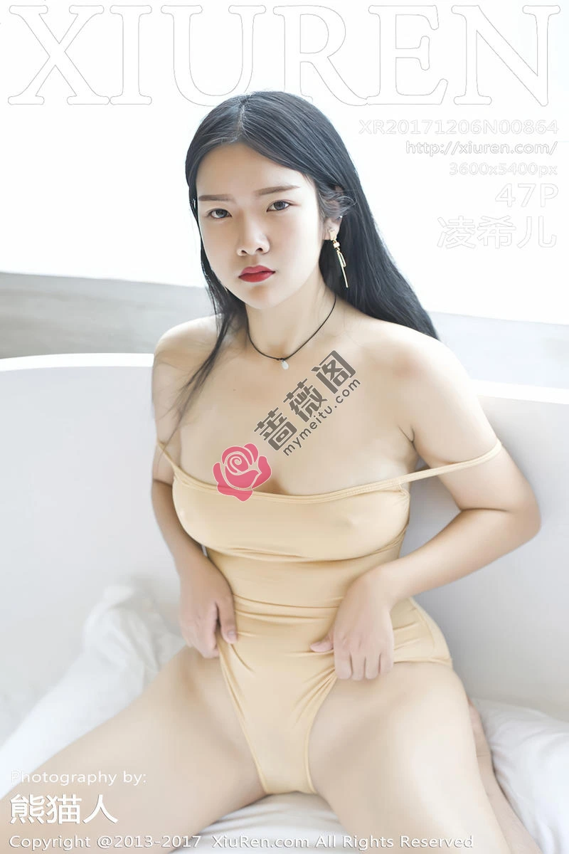 [XiuRen秀人网] No.864 嫩模凌希儿日系肉色体操服+日系运动服撩衣露半球诱惑写真-蔷薇阁