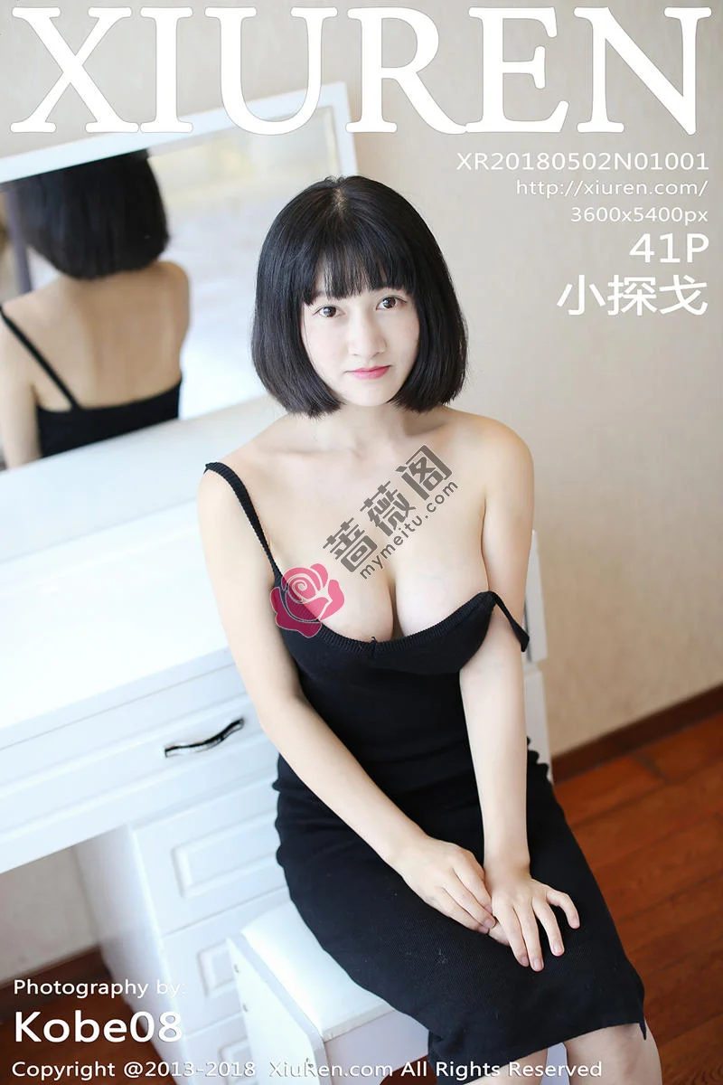 [XiuRen秀人网] No.1001 嫩模小探戈居家私房白色内衣配牛仔短裙秀豪乳诱惑写真 - 蔷薇阁-蔷薇阁