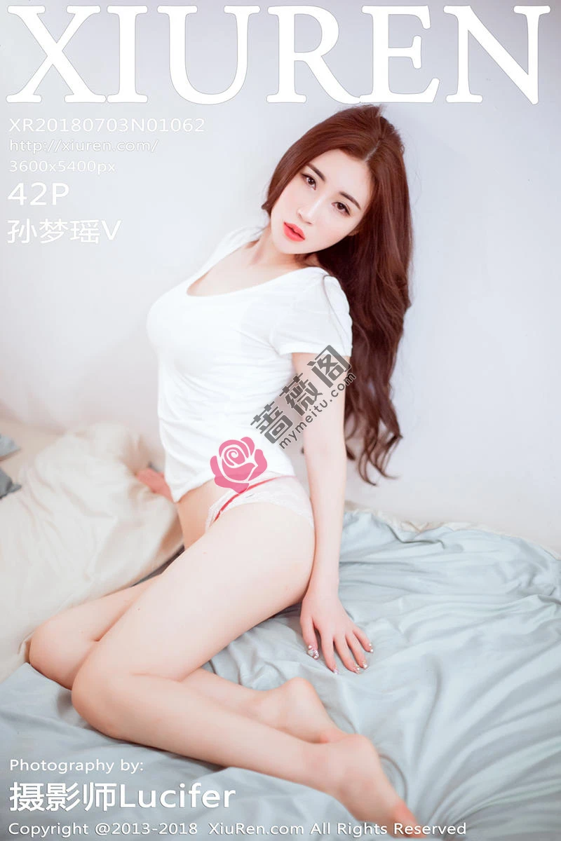 [XiuRen秀人网] No.1062 嫩模孙梦瑶V白色吊带睡裙+性感女仆装秀完美身材诱惑写真 - 蔷薇阁-蔷薇阁