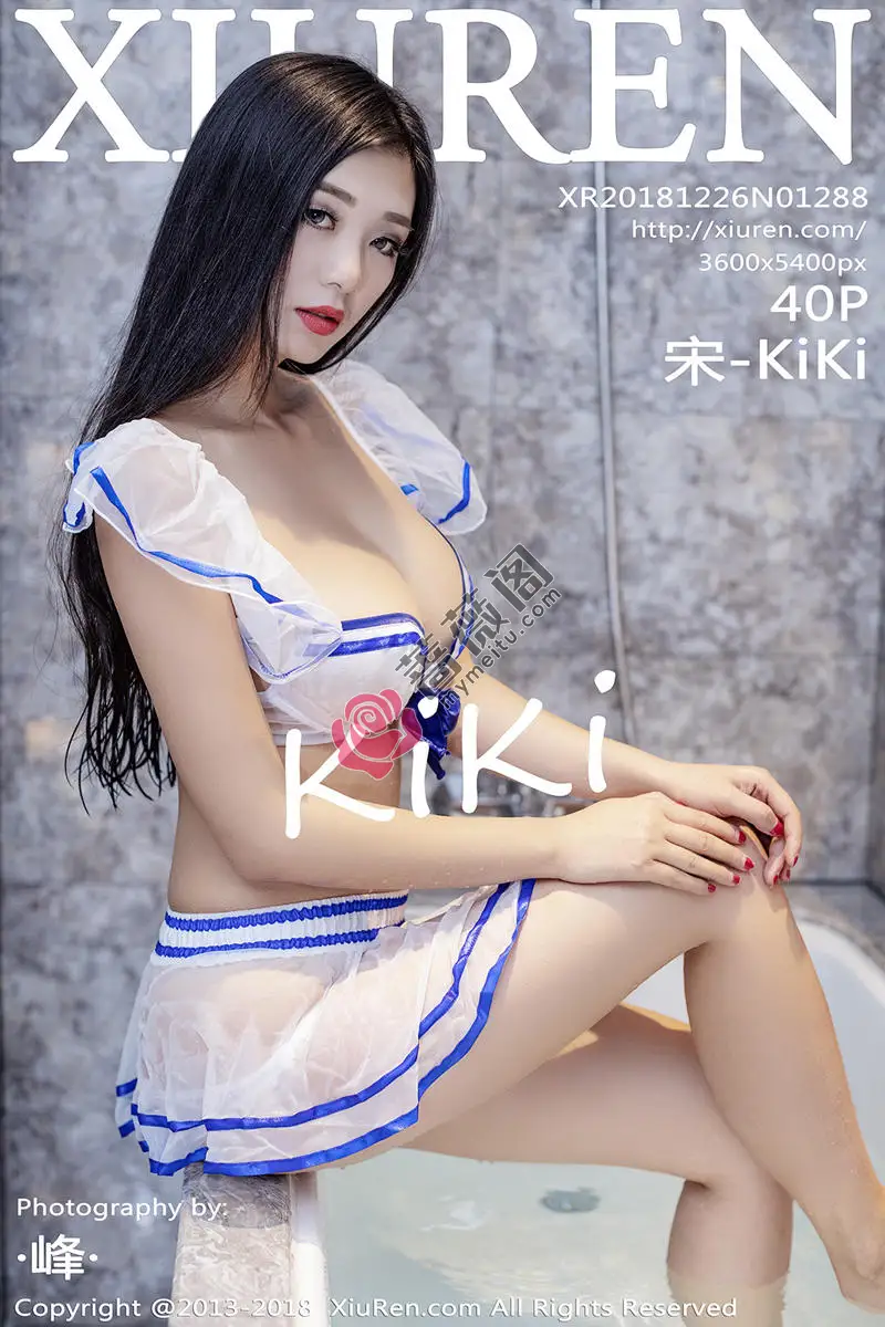 [XiuRen秀人网] No.1288 女神宋-KiKi黑红相间全透网衣+薄纱水手服撩人诱惑写真 - 蔷薇阁-蔷薇阁