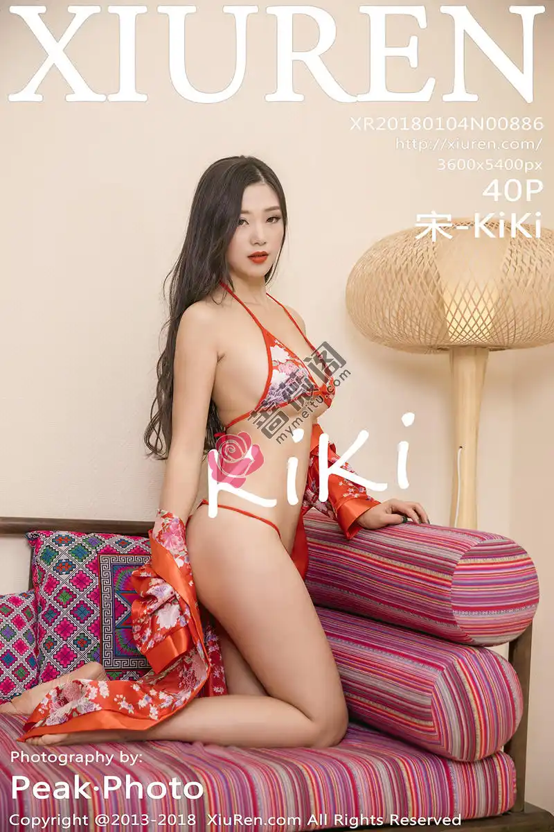 [XiuRen秀人网] No.886 女神宋-KiKi喜庆红内衣配丁字裤+白色蕾丝内衣透视诱惑写真-蔷薇阁