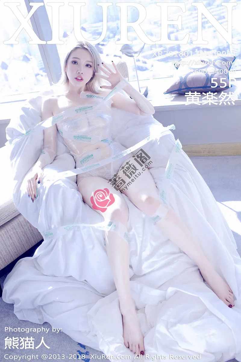 [XiuRen秀人网] No.911 极品嫩模黄乐然大尺度私房胶带缠身透视秀美乳喷血诱惑写真-蔷薇阁