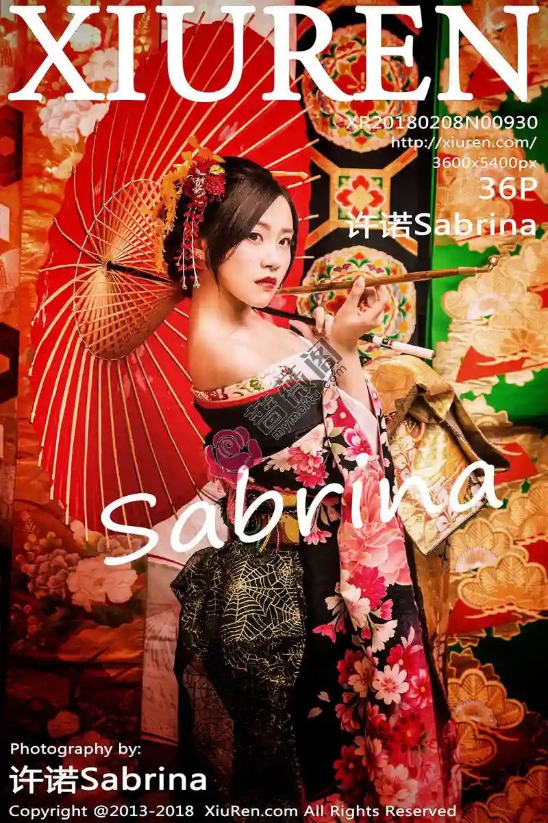 [XiuRen秀人网] No.930 嫩模许诺Sabrina日本旅拍花魁造型性感和服系列写真 - 蔷薇阁-蔷薇阁