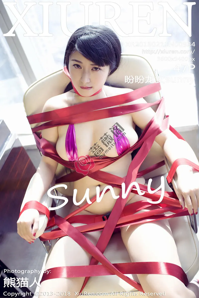 [XiuRen秀人网] No.934 巨乳嫩模盼盼龙女sunny红胶带缠身+浴缸里全裸泡泡浴诱惑写真-蔷薇阁