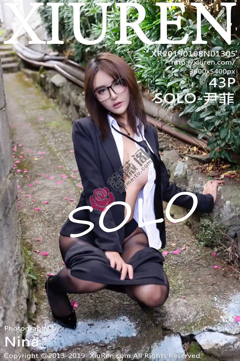 [XiuRen秀人网] No.1305 女神SOLO-尹菲日本旅拍黑丝OL真空白衬衣露豪乳诱惑写真 - 蔷薇阁-蔷薇阁
