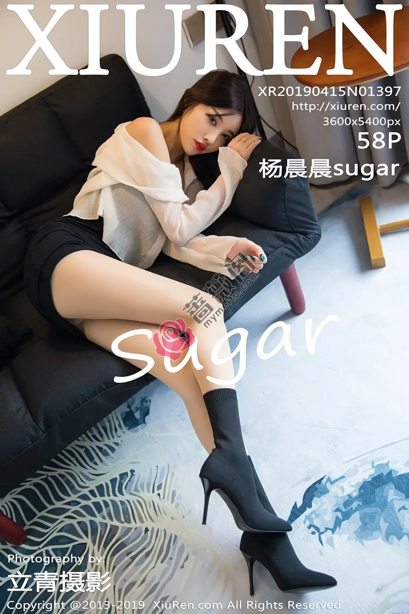 [XiuRen秀人网] No.1397 女神杨晨晨sugar私房薄纱配黑色内衣秀完美身材诱惑写真 - 蔷薇阁-蔷薇阁