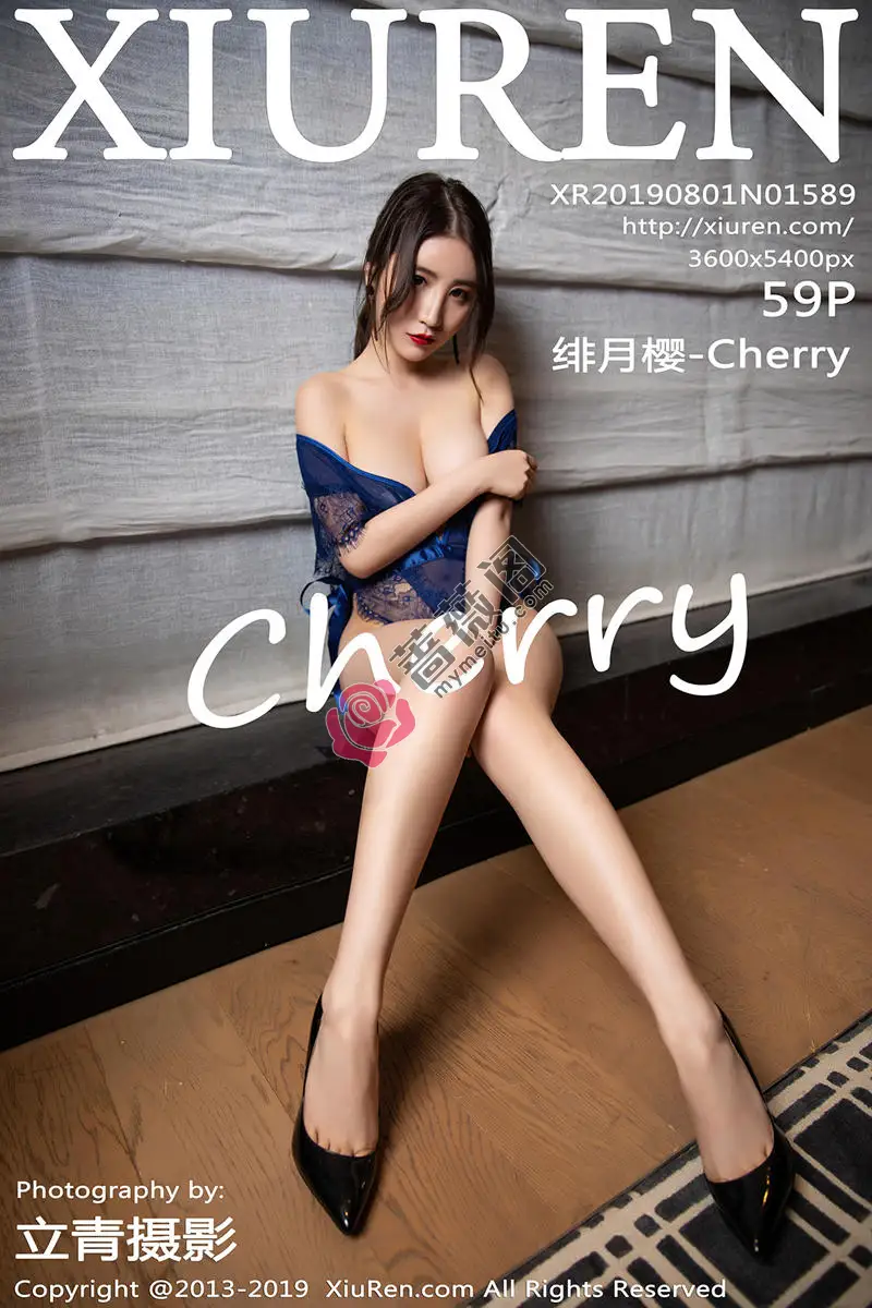 [XiuRen秀人网] No.1589 女神绯月樱-Cherry私房红色蕾丝情趣内衣+蓝色缕空内衣诱惑写真 - 蔷薇阁-蔷薇阁
