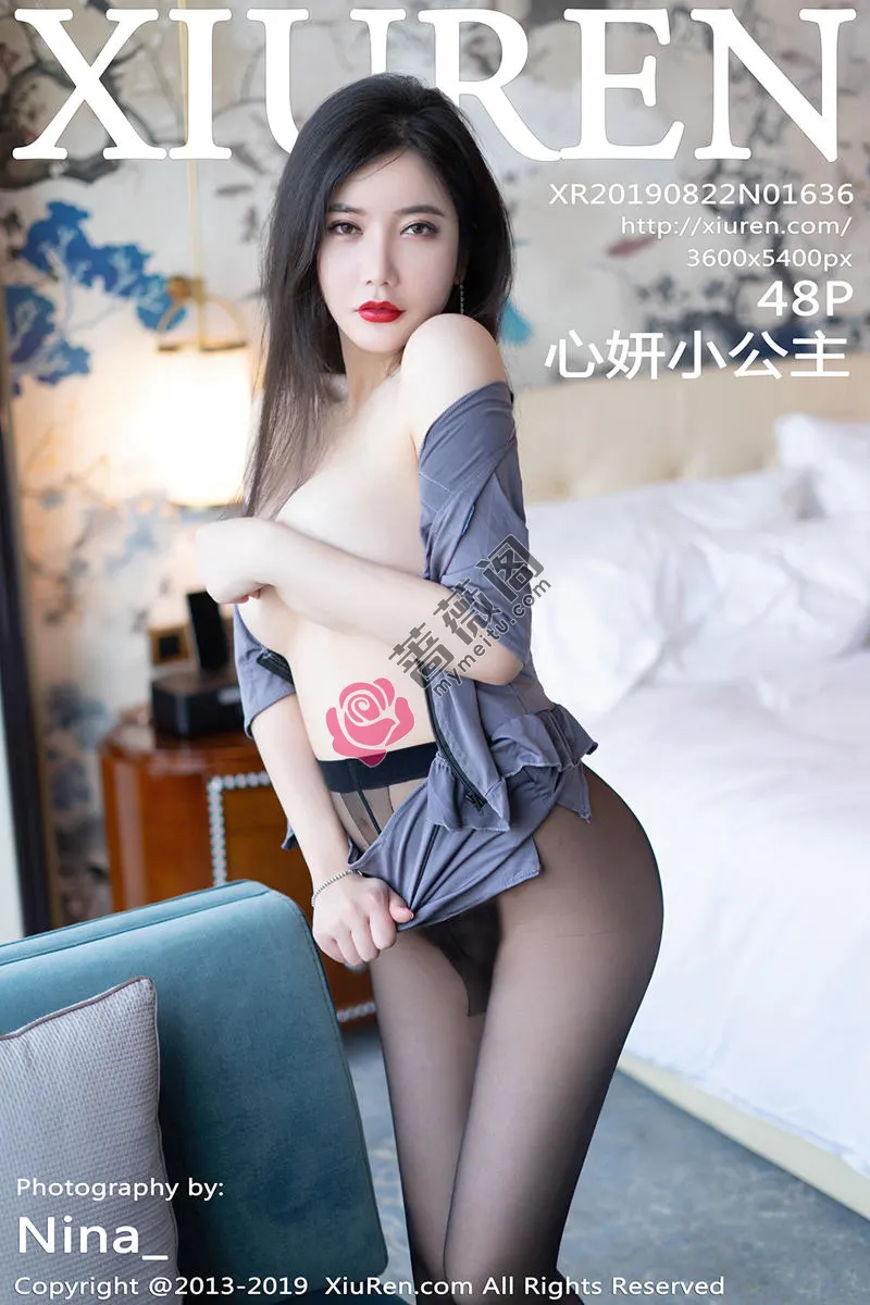 [XiuRen秀人网] No.1636 女神心妍小公主私房黑丝警花制服半脱无限风光撩人诱惑写真 - 蔷薇阁-蔷薇阁