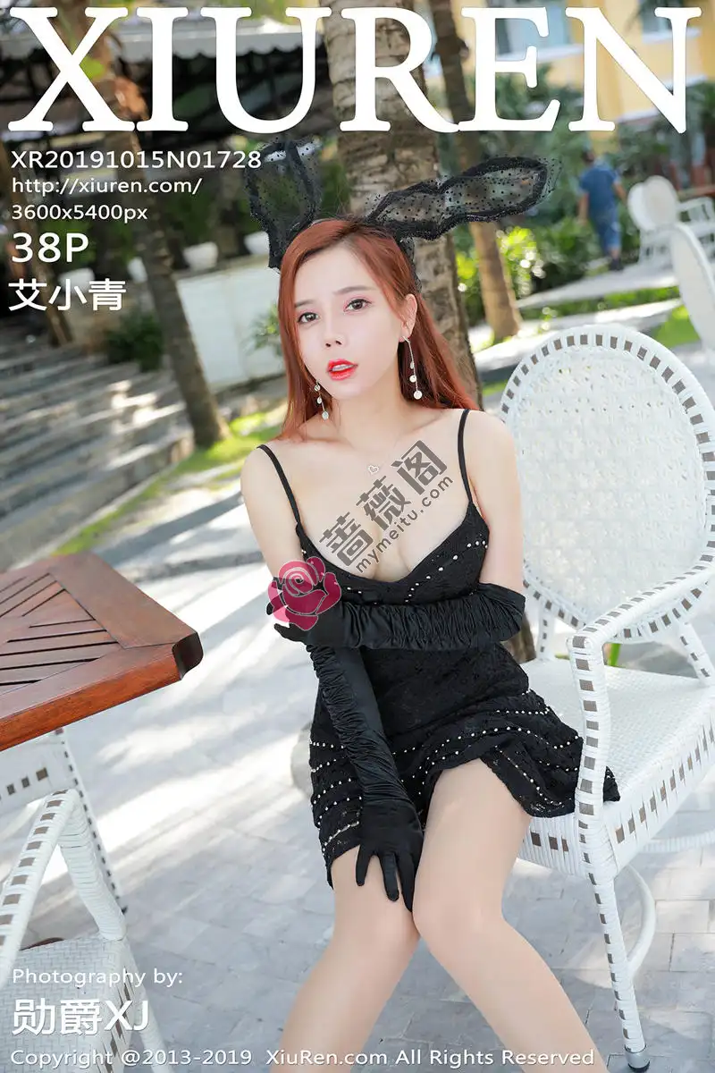 [XiuRen秀人网] No.1728 嫩模艾小青户外海边兔女郎超薄无内肉丝裤袜撩人诱惑写真 - 蔷薇阁-蔷薇阁