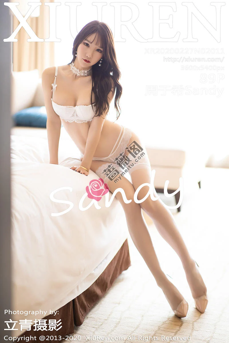 [XiuRen秀人网] No.2011 女神周于希Sandy私房白色内衣配蕾丝内裤魅惑白丝袜诱惑写真 - 蔷薇阁-蔷薇阁