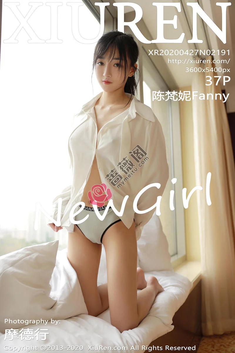 [XiuRen秀人网] No.2191 嫩模陈梵妮Fanny私房白衬衫大尺度全脱露豪乳遮点诱惑写真-蔷薇阁