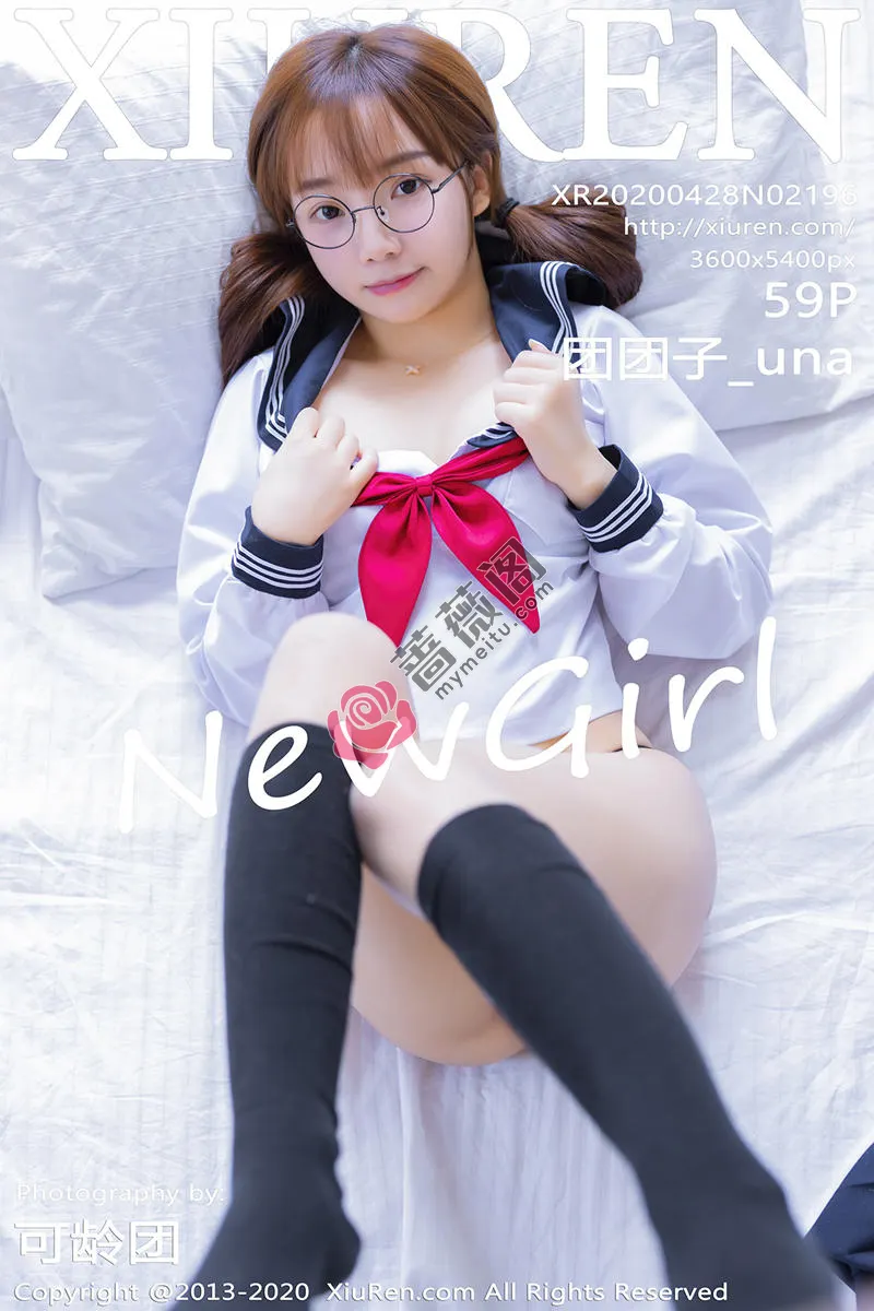 [XiuRen秀人网] No.2196 嫩模团团子_una经典JK制服配黑色丁字裤秀翘臀撩人诱惑写真-蔷薇阁