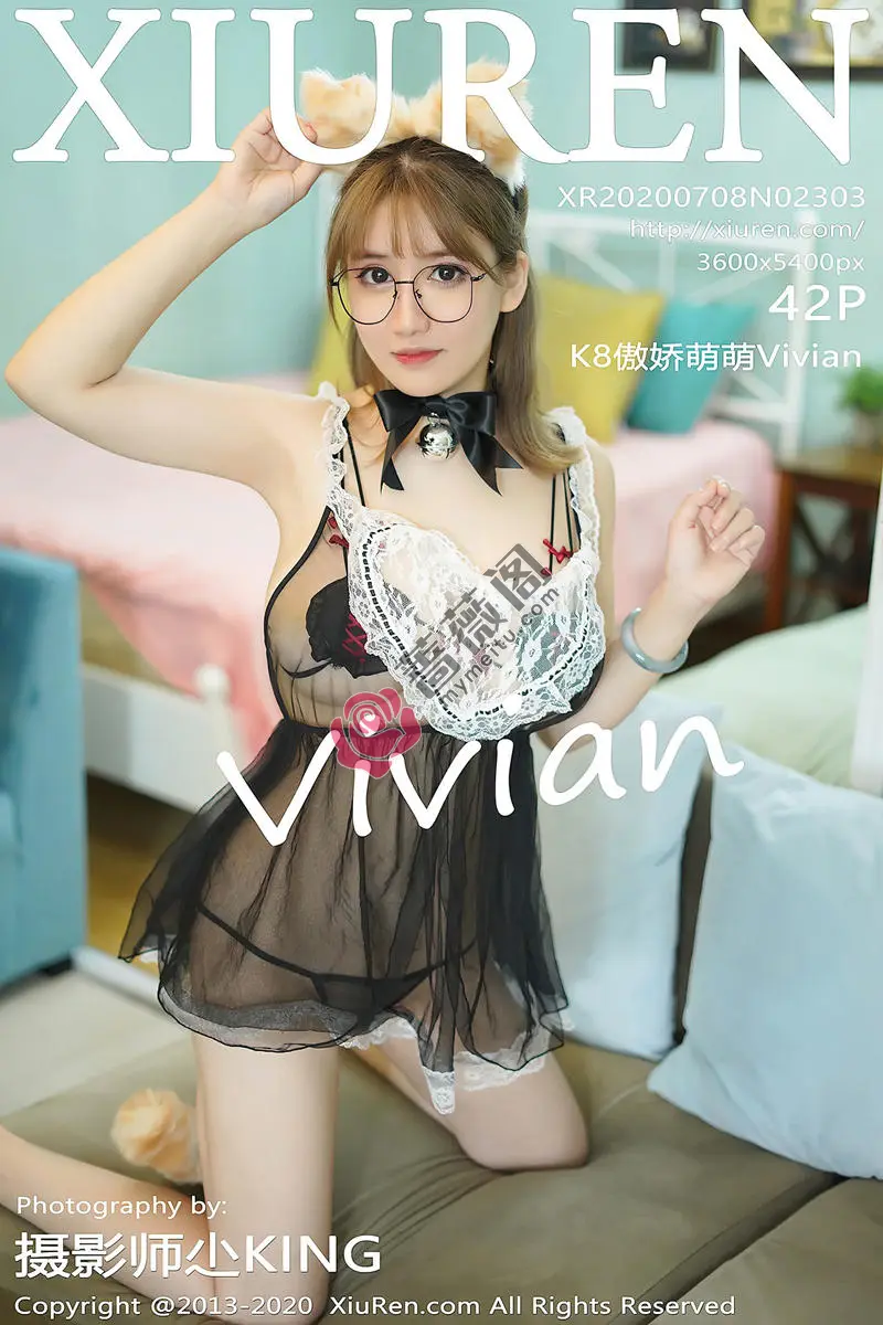 [XiuRen秀人网] No.2303 嫩模K8傲娇萌萌私房镂空小猫咪女仆装透视秀豪乳极致诱惑写真 - 蔷薇阁-蔷薇阁