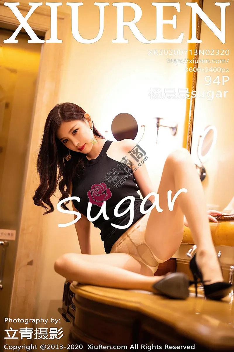 [XiuRen秀人网] No.2320 女神杨晨晨sugar私房典雅吊裙主题性感内衣配肉丝裤袜诱惑写真-蔷薇阁