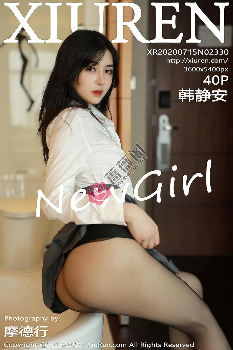 [XiuRen秀人网] No.2330 嫩模韩静安私房性感白衬衣配短裙黑丝裤袜秀完美身材性感写真 - 蔷薇阁-蔷薇阁