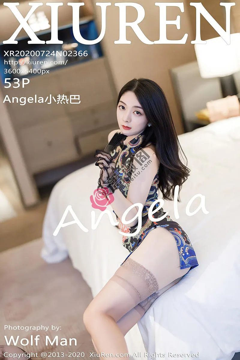[XiuRen秀人网] No.2366 女神Angela小热巴私房古韵旗袍+性感内衣黑色蒙面诱惑写真 - 蔷薇阁-蔷薇阁