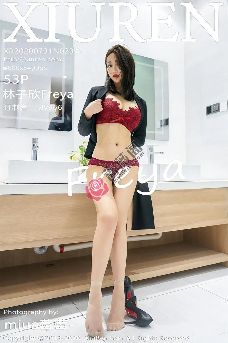 [XiuRen秀人网] No.2392 嫩模林子欣Freya心愿旅拍白领制服脱白衬衣露蕾丝内衣性感写真 - 蔷薇阁-蔷薇阁